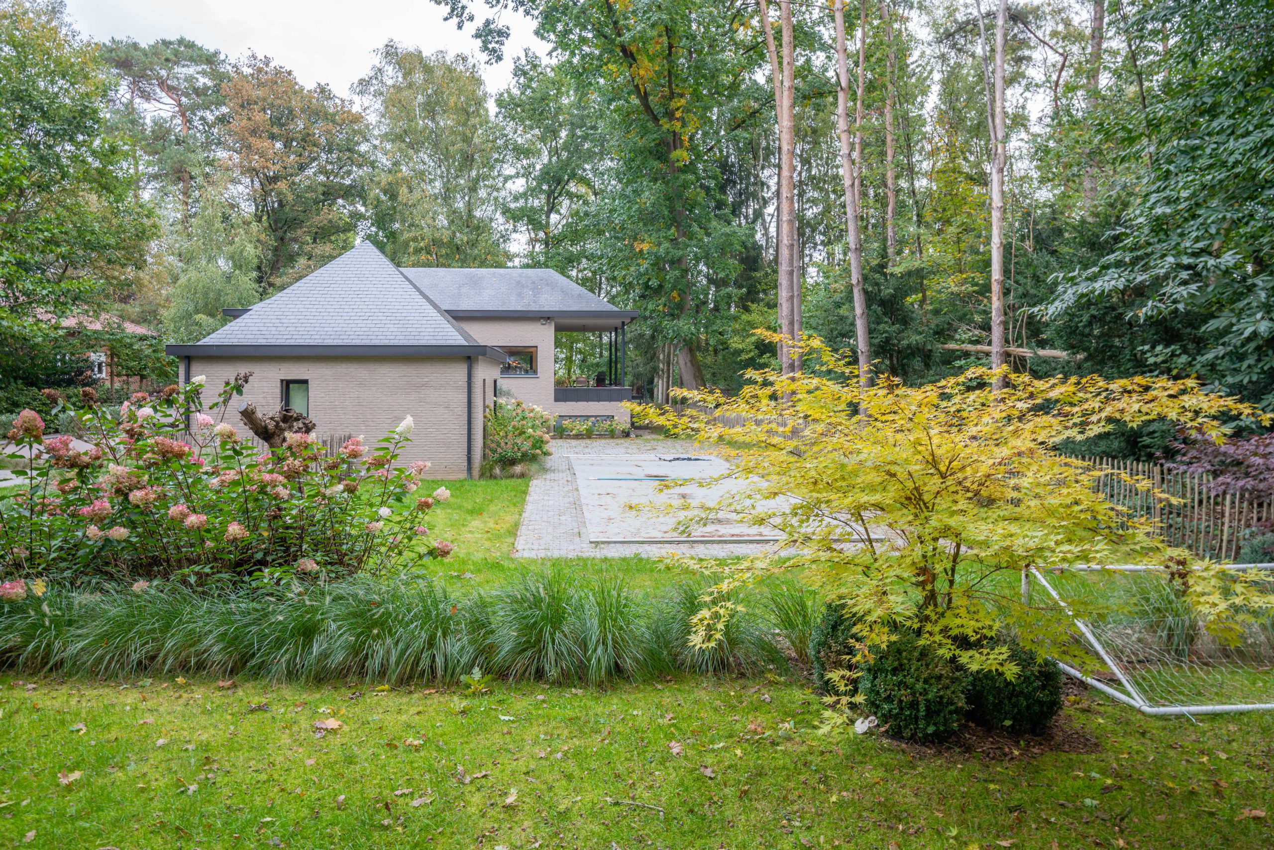 maison et jardin dans le Brabant wallon